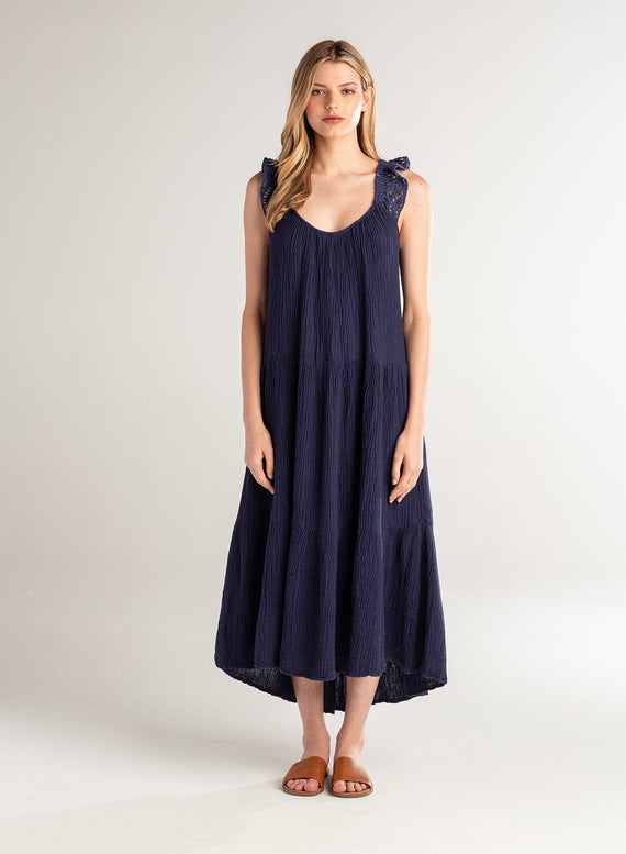 Tiered Gauze Dress